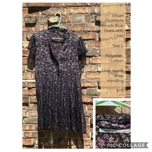 Urban outfitters sheer dress with slip